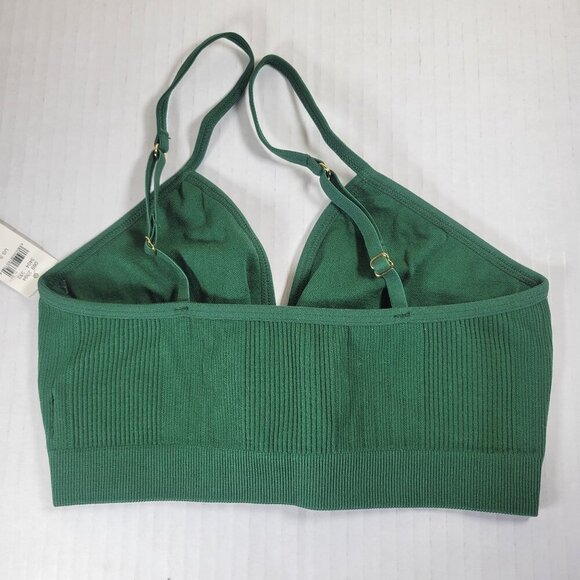2 Aeries Women Green Floral Lace & Ribbed Bralettes Size Large - Picture 15 of 16